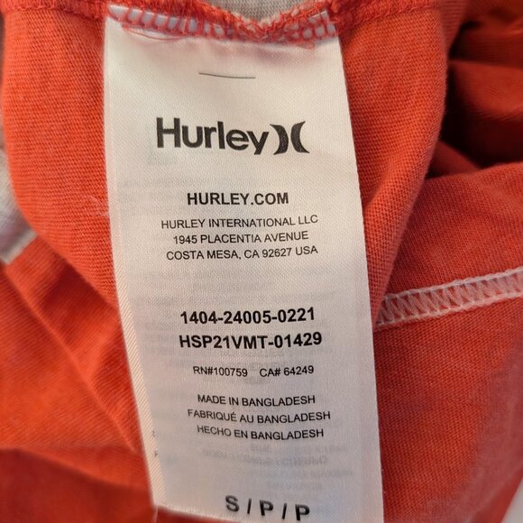 Hurley Two-Tone Hooded Long Sleeve Shirt Size Small - Picture 7 of 9